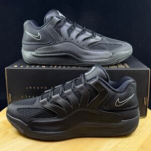 Size 8.5M- Nike KD18 Kevin Durant Basketball Shoes Triple Black IM0634-001